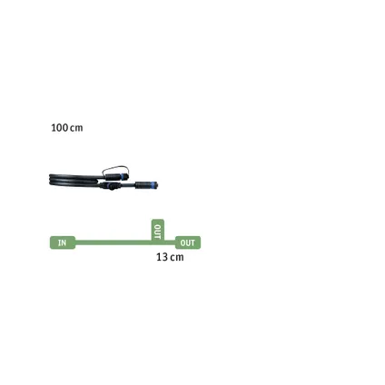 Paulmann Outdoor Plug & Shine kabel zwart 1m 10