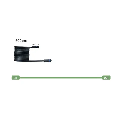 Paulmann Outdoor Plug & Shine kabel zwart 5m 10
