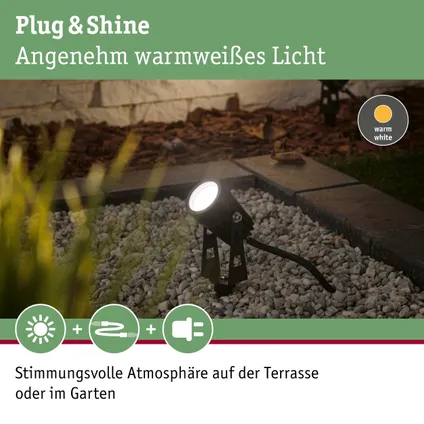 Paulmann Outdoor Plug & Shine spot zwart 3W 11