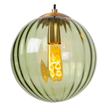Lucide hanglamp Monsaraz groen amber ⌀35cm 3xE27 4