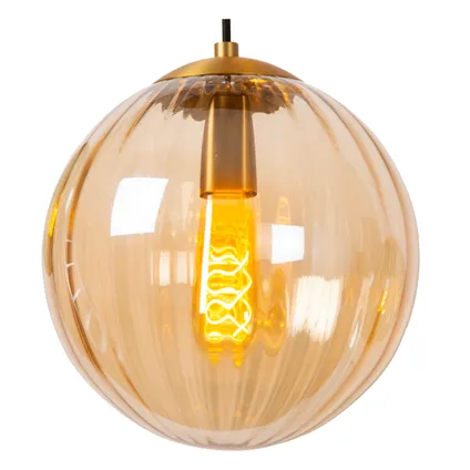 Lucide hanglamp Monsaraz groen amber ⌀35cm 3xE27 6