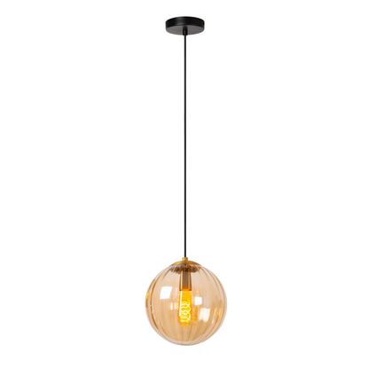 Lucide hanglamp Monsaraz amber ⌀25cm E27