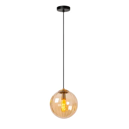 Lucide hanglamp Monsaraz amber ⌀25cm E27