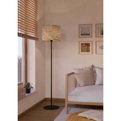 EGLO tafellamp vloerlamp beige ⌀36cm E27 3