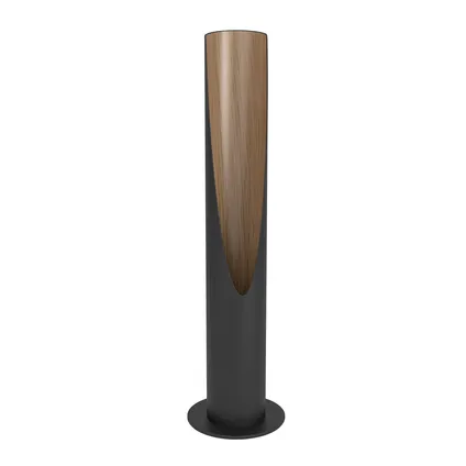 EGLO tafellamp Barbotto zwart hout ⌀6cm GU10 4,5W