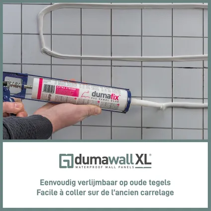 Dumaplast wandpaneel Dumawall XL - A53 Salina - mat beige - 40x260cm - 2,08m² - 2 stuks 5