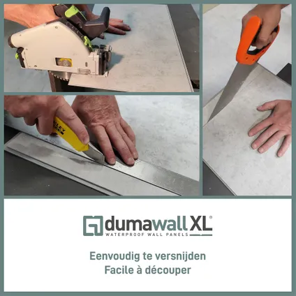 Dumaplast wandpaneel Dumawall XL - A53 Salina - mat beige - 40x260cm - 2,08m² - 2 stuks 8