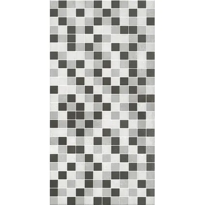 Wandtegel Evolution Mos Square - Keramiek - Wit/Zwart - 34x66,5cm - Pakketinhoud 1m²