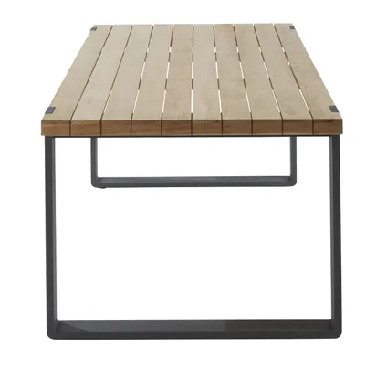 Table de jardin Naterial Bermeo teck/aluminium 210x100x77,5cm 2