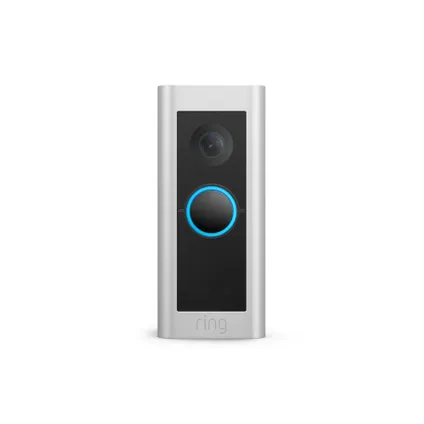 Ring video deurbel - Wired Video Doorbell Pro - plug-in - 1536p HD-video - zilver