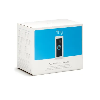 Ring video deurbel - Wired Video Doorbell Pro - plug-in - 1536p HD-video - zilver 4