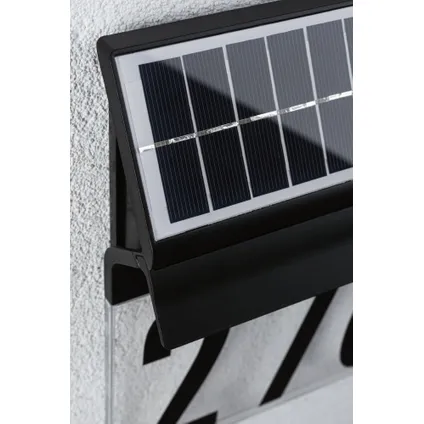 Paulmann solar wandlamp met huisnummer Neda antraciet 0,2W 8