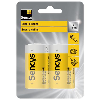 Super alcaline Sencys D / LR20