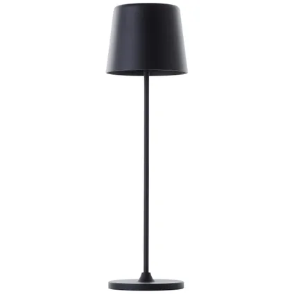 Brilliant tafellamp Kaami zwart ⌀10cm 2W USB 4