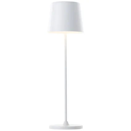 Lampe de table Brilliant Kaami blanc ⌀10cm 2W USB