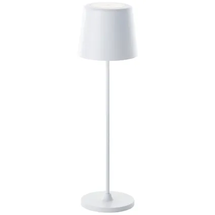 Lampe de table Brilliant Kaami blanc ⌀10cm 2W USB 7