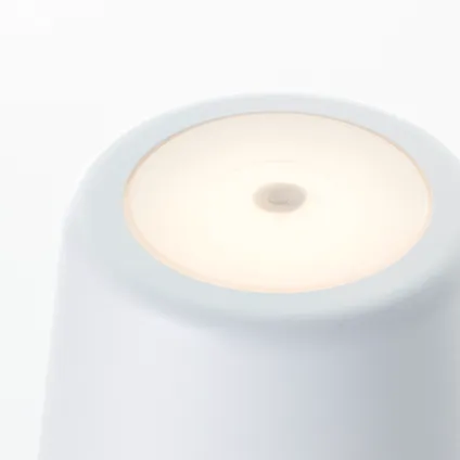Lampe de table Brilliant Kaami blanc ⌀10cm 2W USB 9