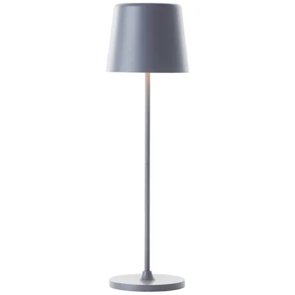 Lampe de table Brilliant Kaami gris ⌀10cm 2W USB 5