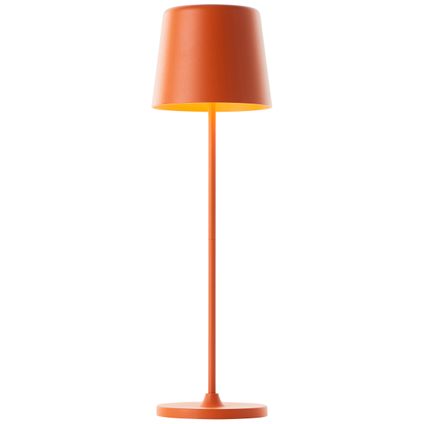 Lampe de table Brilliant Kaami orange ⌀10cm 2W USB