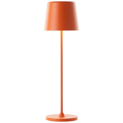 Lampe de table Brilliant Kaami orange ⌀10cm 2W USB 5