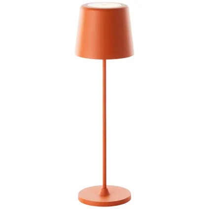 Brilliant tafellamp Kaami oranje ⌀10cm 2W USB 7