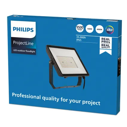 Philips LED-schrijnwerper ProjectLine 100W warm wit licht 2