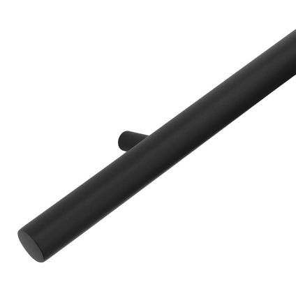 Main courante design noire - 175 cm avec 2 supports