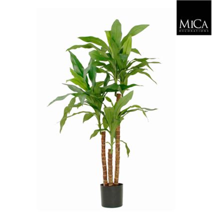 Mica Decorations Kunstplant - Dracaena - groen - in pot - 100 cm