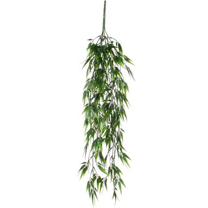 Mica Decorations Kunsttak - bamboe - plant - hangend - 76 x 20 cm