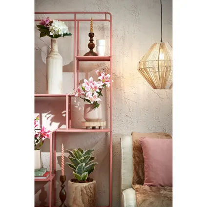 Mica Decorations Kunstplant - tijgerlelie - fuchsia roze - 47 cm 2