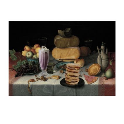 Stilleven met junkfood - Canvas - 70x100 cm