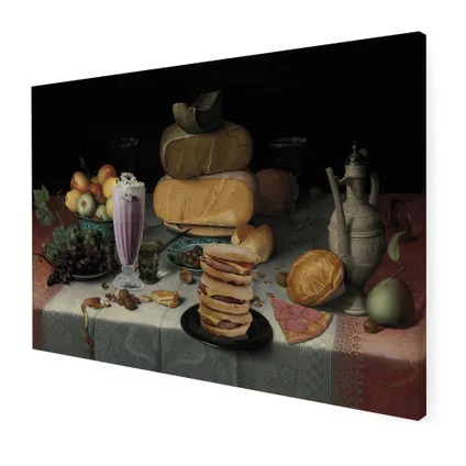 Stilleven met junkfood - Canvas - 70x100 cm 3