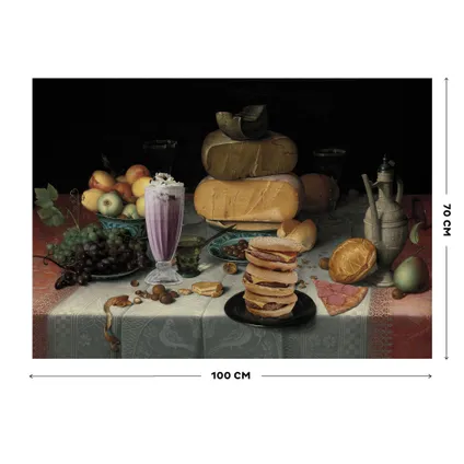 Stilleven met junkfood - Canvas - 70x100 cm 4