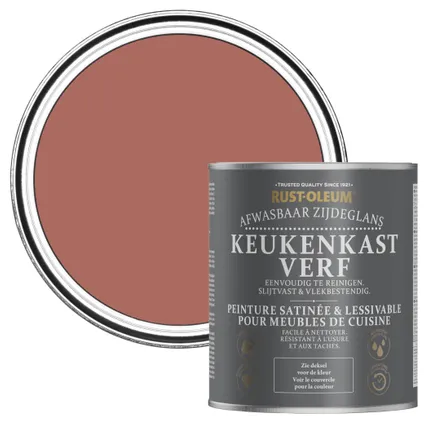Rust-Oleum Peinture pour Meubles de Cuisine, Satin - Saumon 750ml