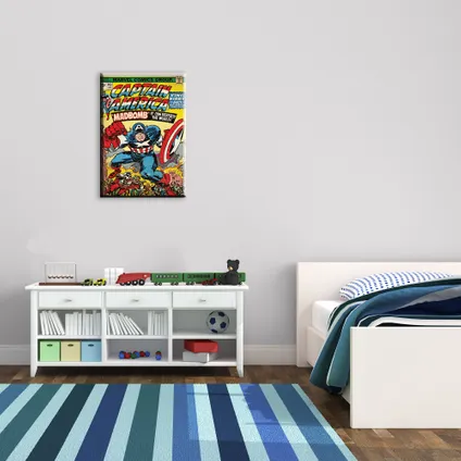 Toile imprim�e Captain America 70 x 50cm Multicolore 2