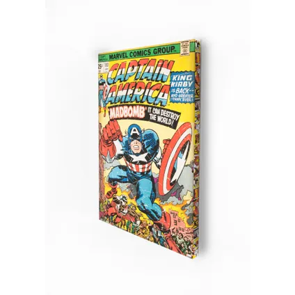 Toile imprim�e Captain America 70 x 50cm Multicolore 3
