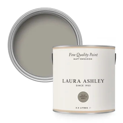 Laura Ashley | Muurverf Mat - Pale French Grey - Grijs - 2,5L