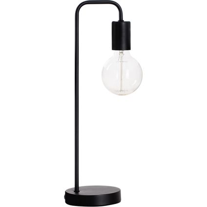 Atmosphera Tafellamp/bureaulamp Design Light - metallic zwart - 46 cm