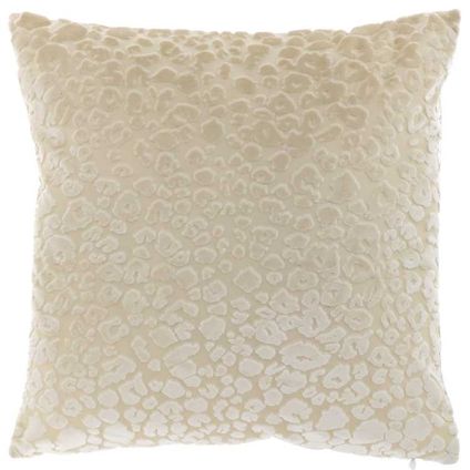 Unique Living - Coussin Kitty 45x45cm Colombe Blanc