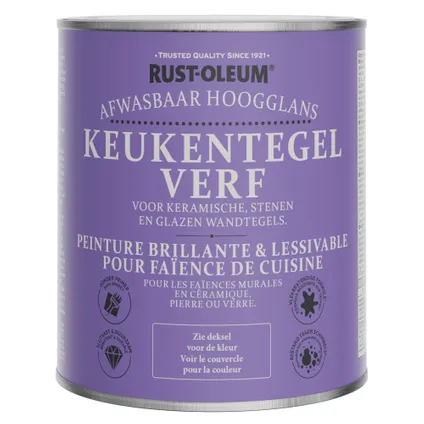 Rust-Oleum Keukentegelverf Hoogglans - Natuurl. Houtskool 750ml 6