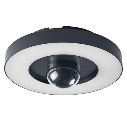 Applique et plafonnier Ledvance Smart Camera Circle Control noir ⌀28cm 22W