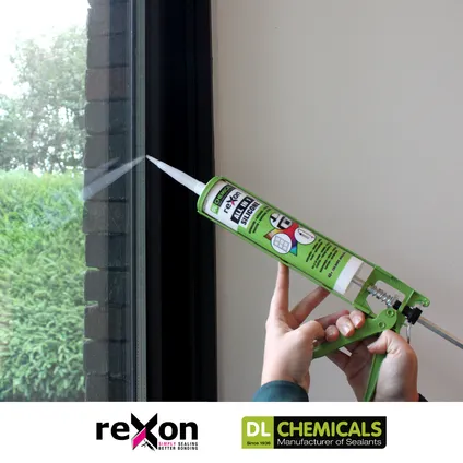Mastic silicone Rexon All-in-1 RAL9010 blanc 290ml 5