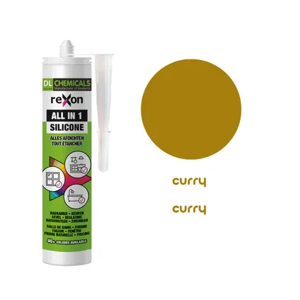 Mastic silicone Rexon All-in-1 curry 290ml 2