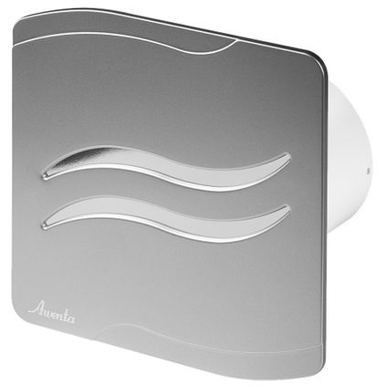 Awenta Ventilateur salle de bain à cordon de traction 100mm Satin ABS S-LINE