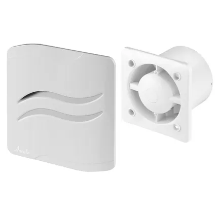 Awenta Ventilateur salle bain extracteur d'air Standard 100mm Blanc ABS S-LINE 4