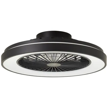 Ventilateur de plafond Brilliant noir ⌀48,5cm CCT RGB 40W 2