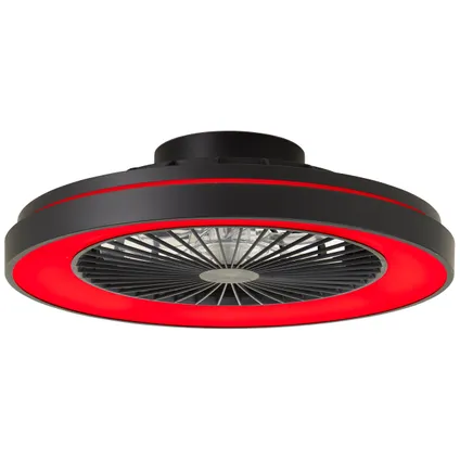 Ventilateur de plafond Brilliant noir ⌀48,5cm CCT RGB 40W 6