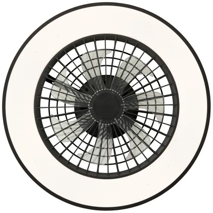 Brilliant plafondventilator Mazzaro zwart ⌀48,5cm CCT RGB 40W 11