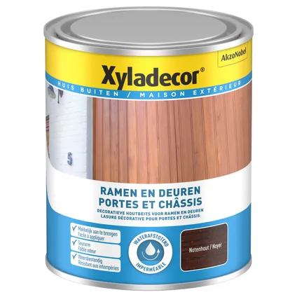 Xladecor houtbeits notenhout 750ml 2