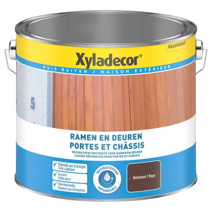 Xladecor houtbeits notenhout 2,5L 2